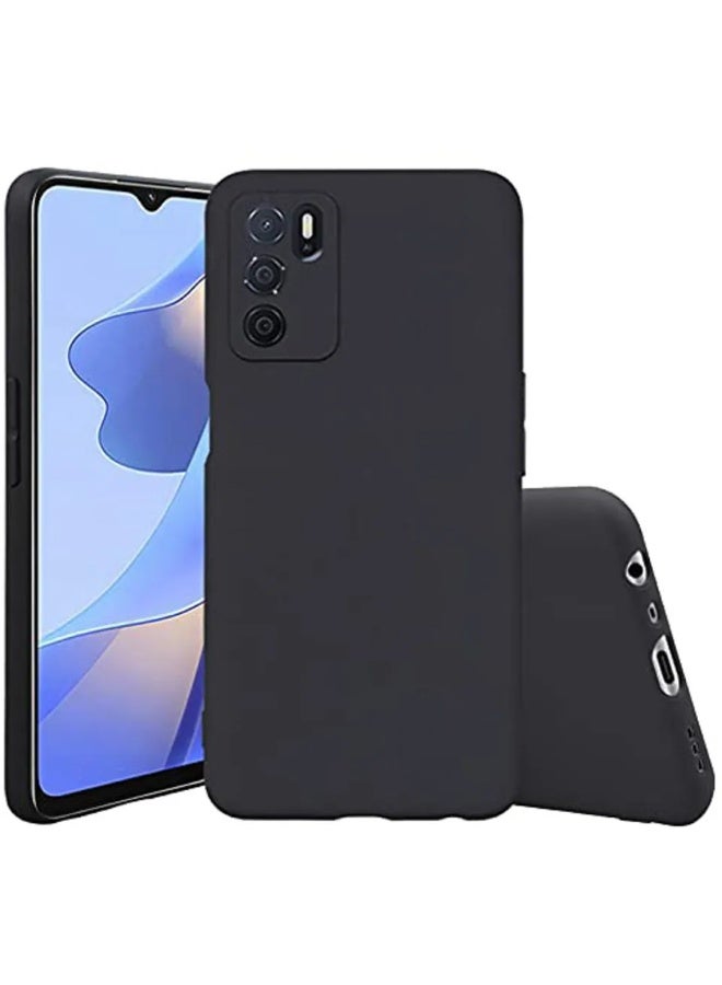 Protective Cover For Oppo A16 , Slim Fit  Soft Back TPU Case Flexible Silicone Cover Compatible For Oppo A16 - Black